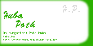 huba poth business card
